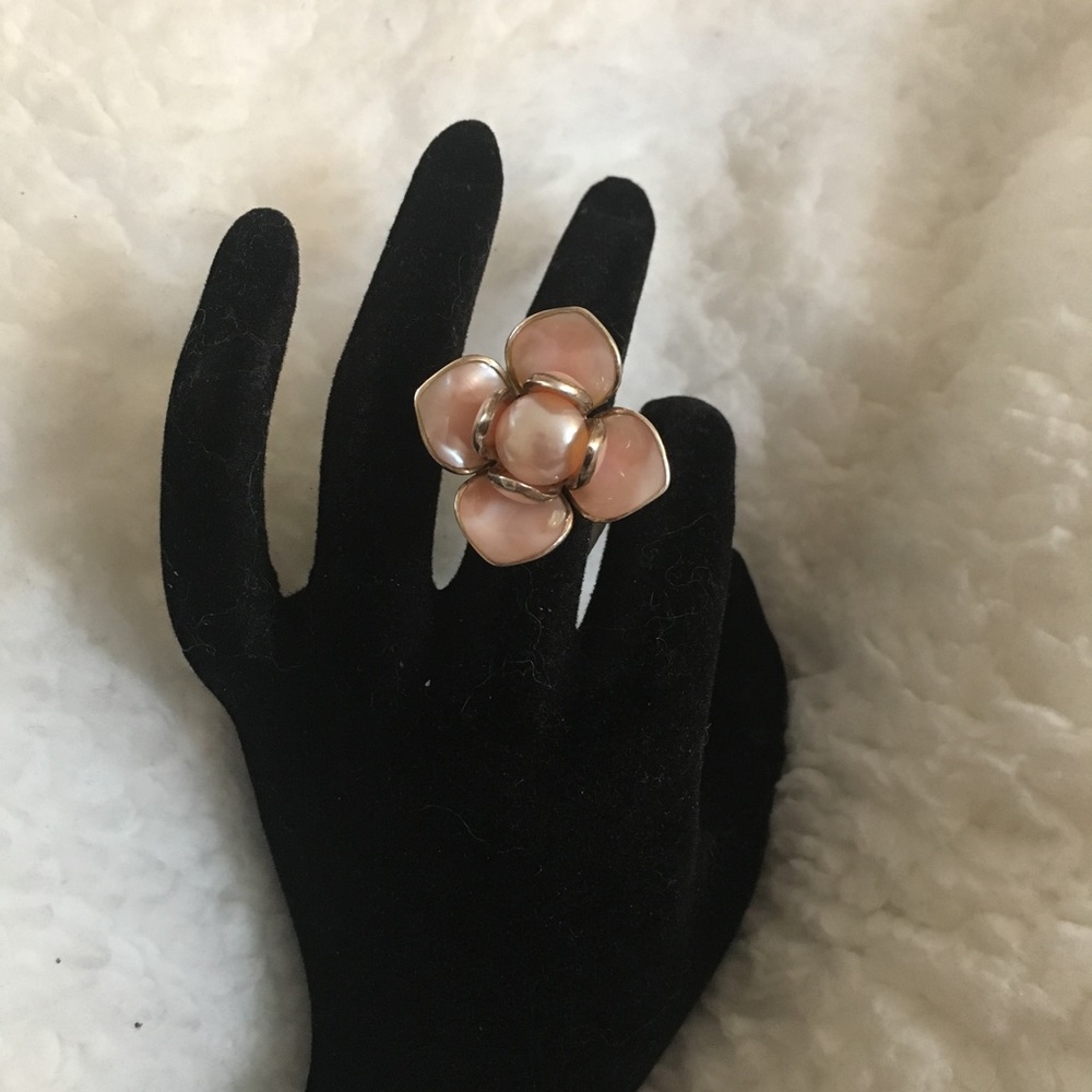 Ross-Simons Sterling Silver Pearl Ring